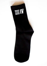 Load image into Gallery viewer, Youth Black Crew Sock
