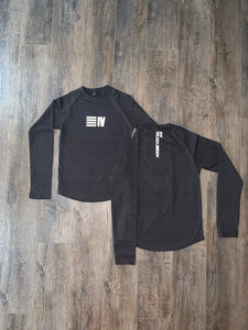 Long Sleeve Black t-shirt youth